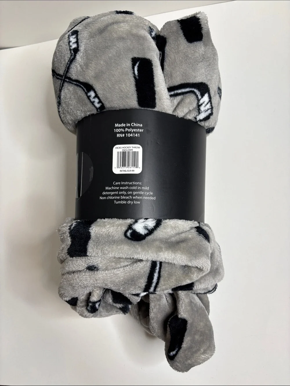 Plush Sport Throw Blanket - Gray